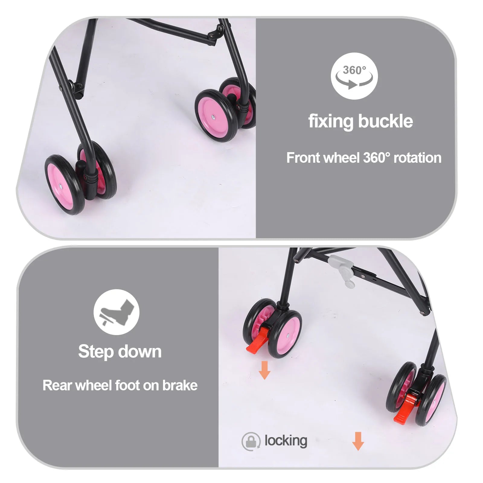 Pet Dog Stroller with Brakes for Outdoor Travel Adventures - Health and Tech Solutions 25