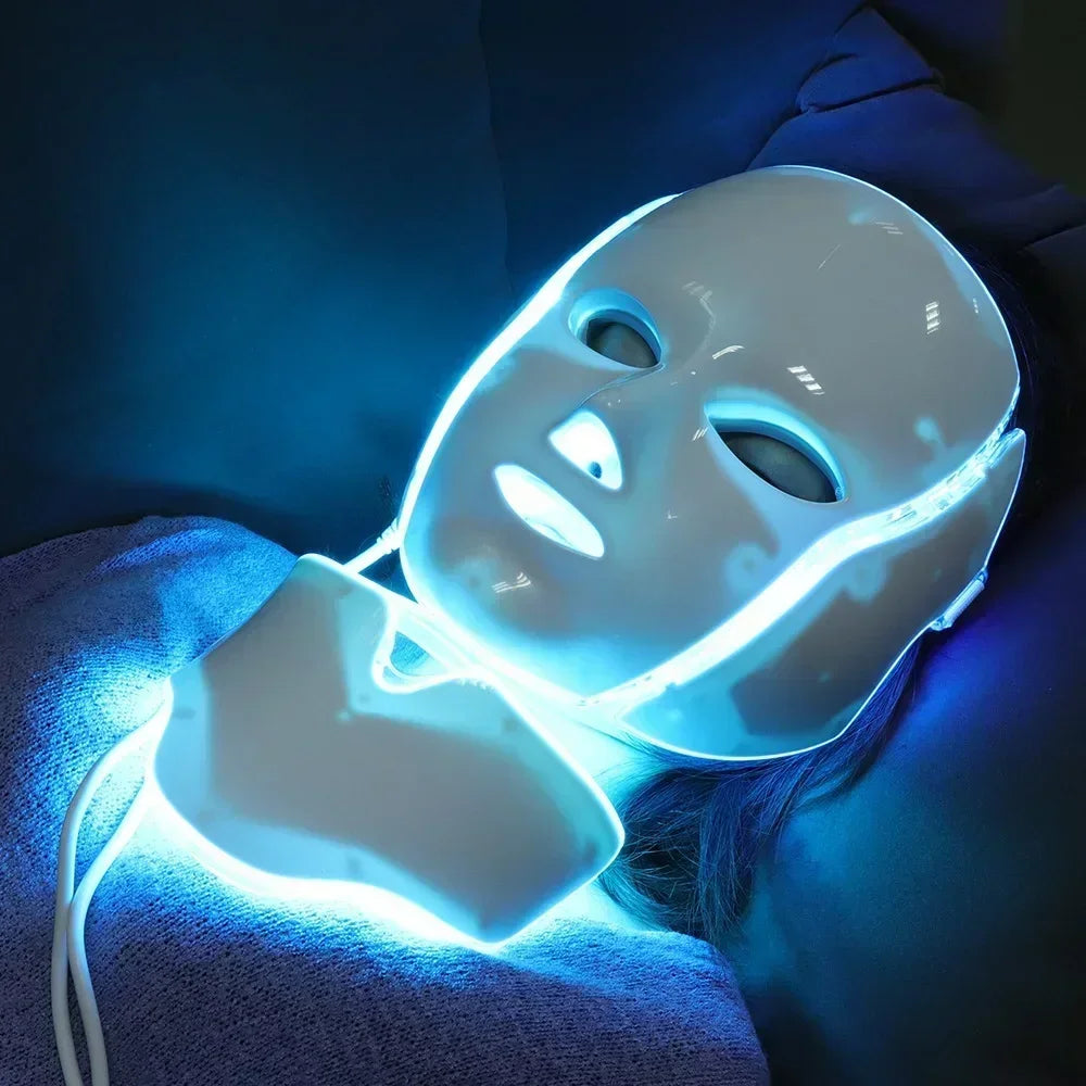 Foreverlily 7 Colors Light LED Facial Mask With Neck Treatment - Health and Tech Solutions 25