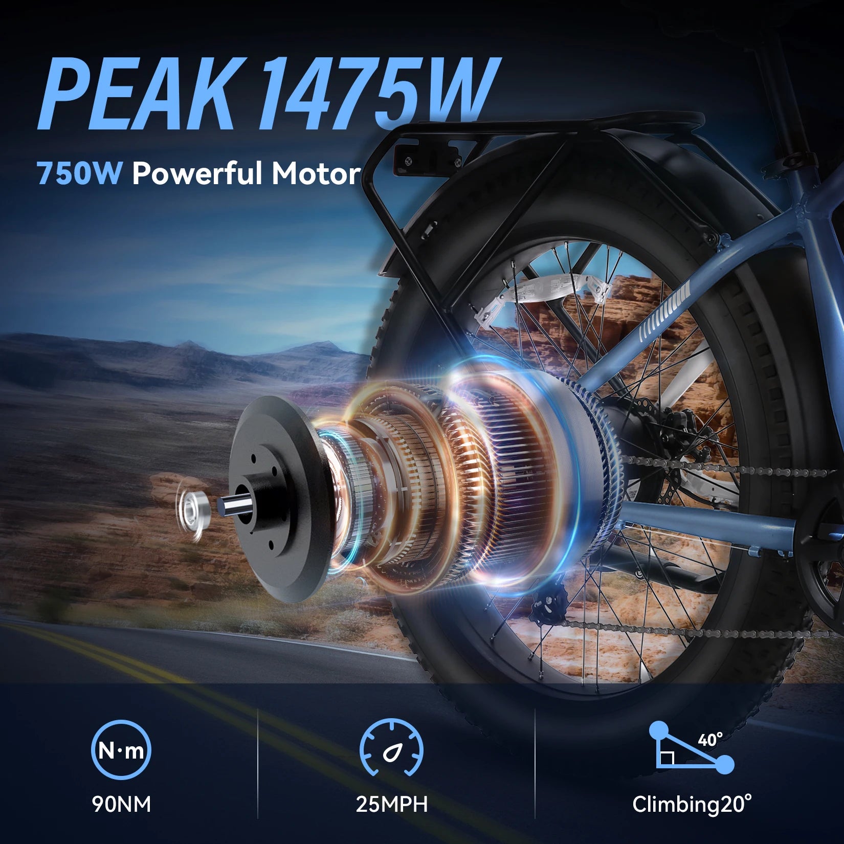 AMAK 1500W Fat Tire Electric Bike 48V 720Wh AllTerrain - Health and Tech Solutions 25