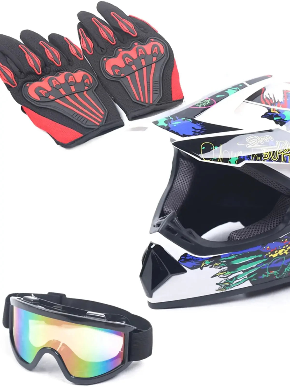 Unisex Motocross Helmet Abs Off Road Racing Dot Safety - Health and Tech Solutions 25