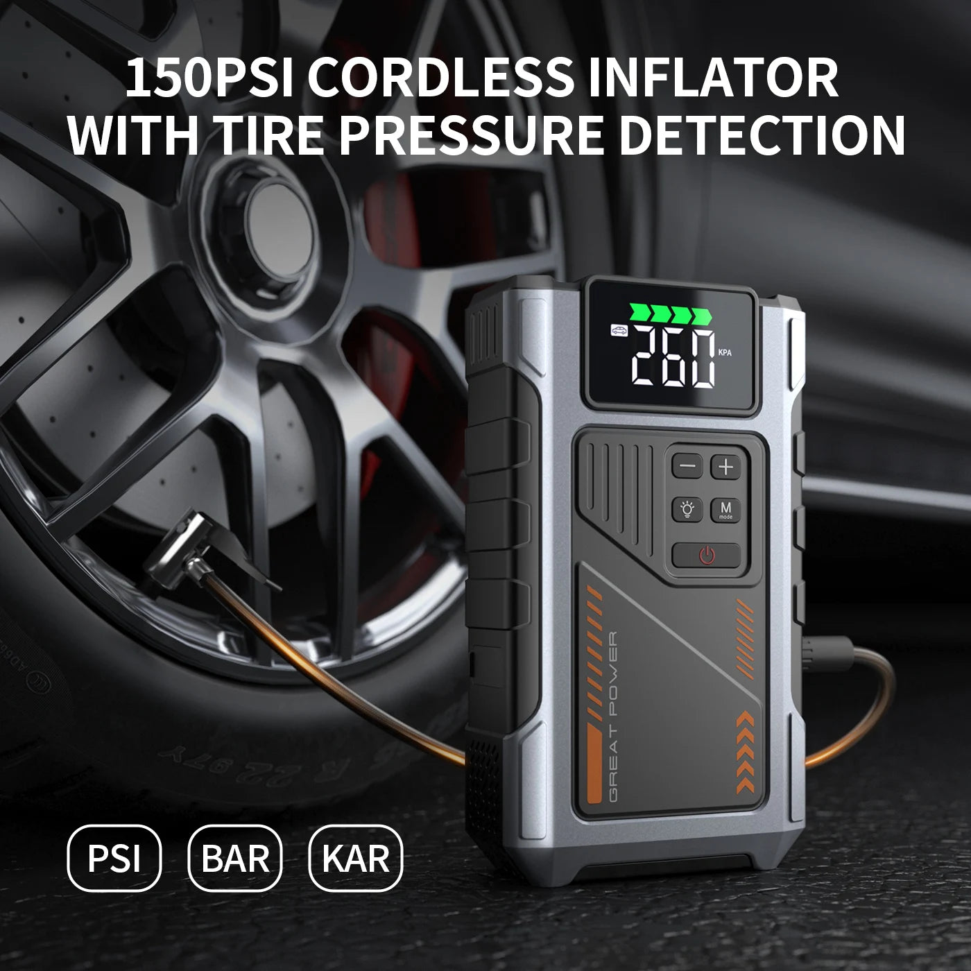 Portable Car Jump Starter With Air Compressor 3000A Peak - Health and Tech Solutions 25