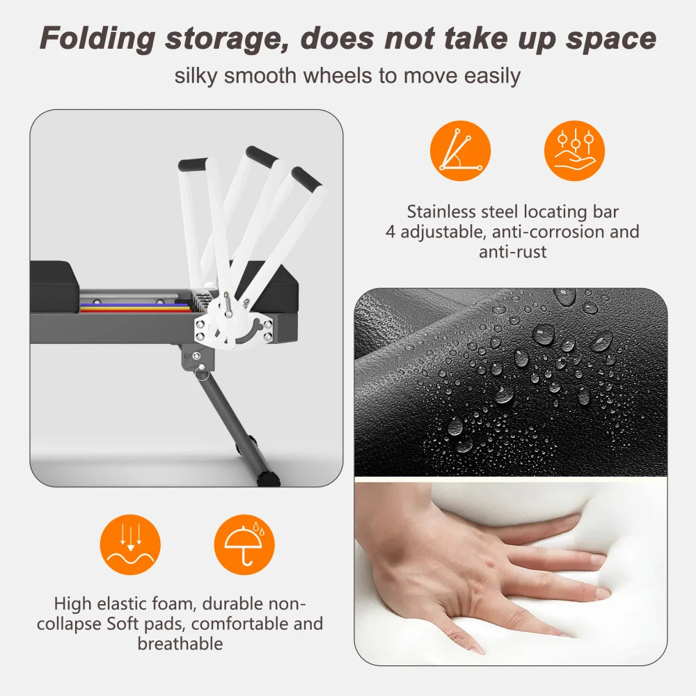 Foldable Pilates Core Bed for Home and Yoga Studio Fitness - Health and Tech Solutions 25