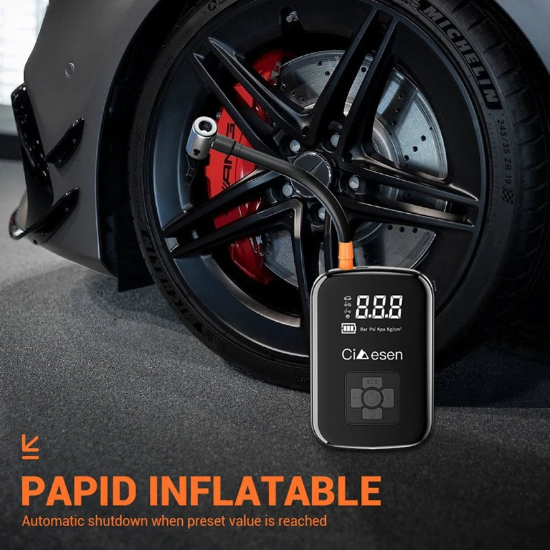 1pc Car Wireless Air Pump 150PSI Portable Electric Tire Inflator - Health and Tech Solutions 25