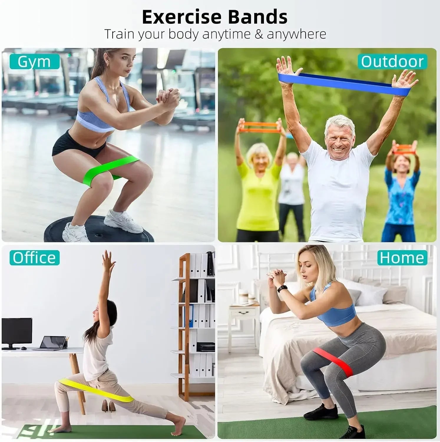 CN Resistance Bands for Exercise and Physical Therapy Loops - Health and Tech Solutions 25