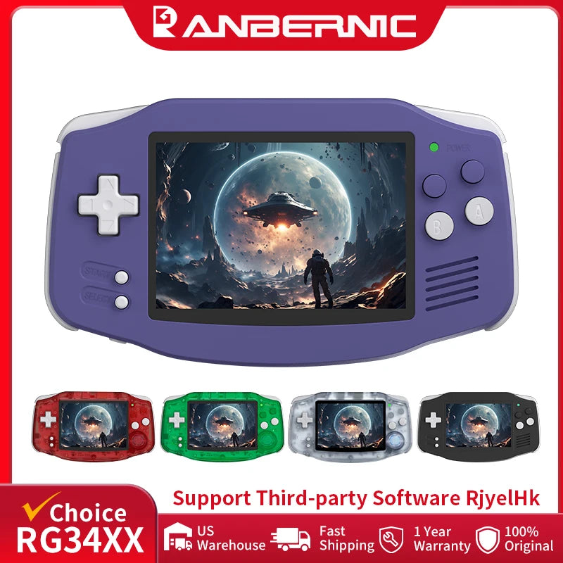 ANBERNIC RG34XX Retro Handheld Game Console 3.4 Inch IPS Screen - Health and Tech Solutions 25