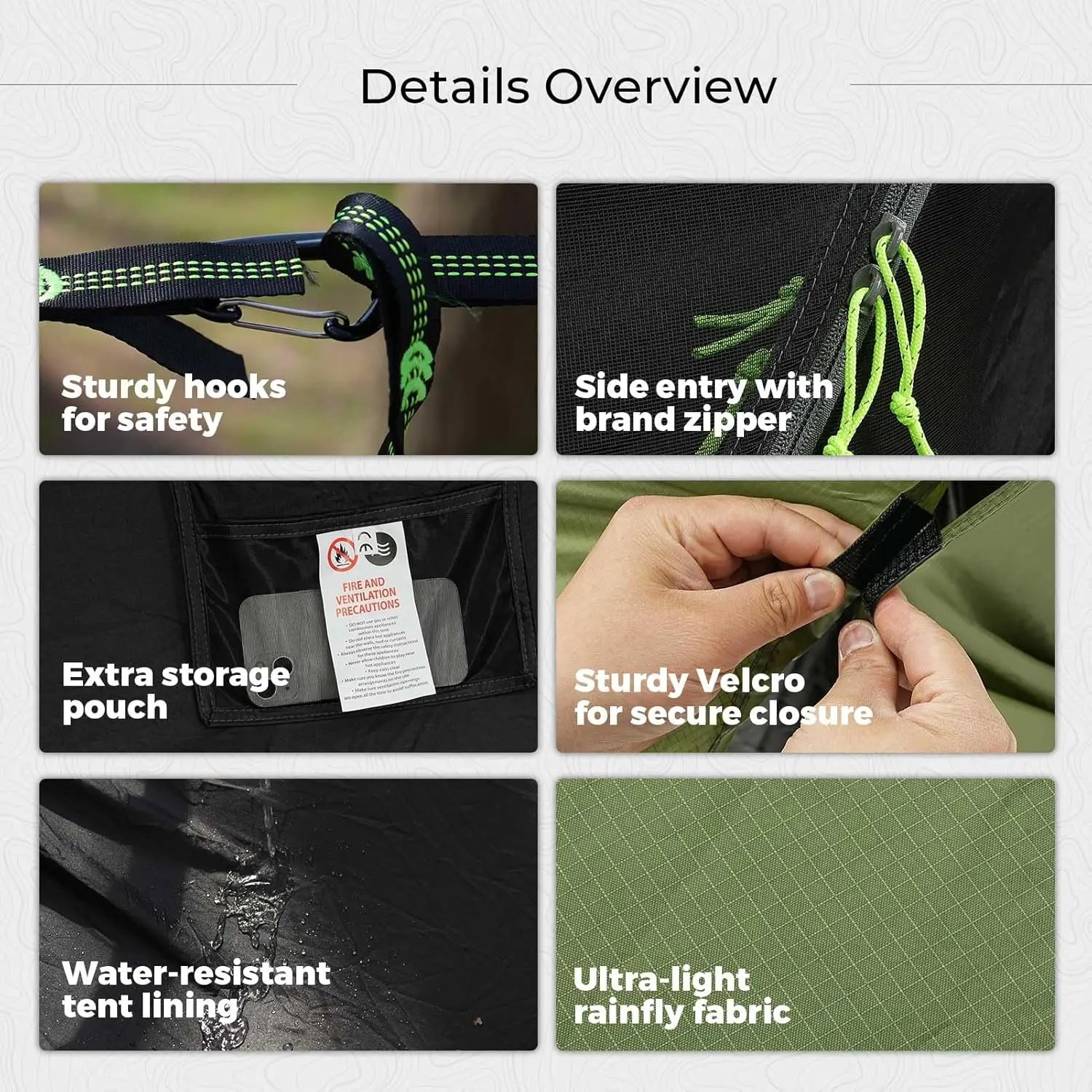 Hign-concerned Camping Hammock Tent With Mosquito Net - Health and Tech Solutions 25