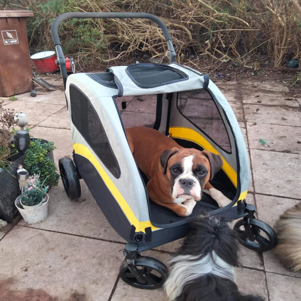 Premium Dog Stroller Pram for All Breeds and Adventures - Health and Tech Solutions 25