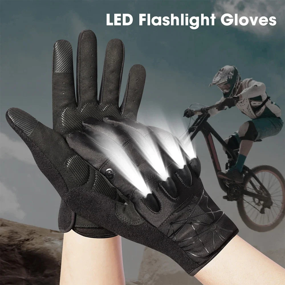 Savior Outdoor Sports Half Finger LED Cycling Gloves - Health and Tech Solutions 25
