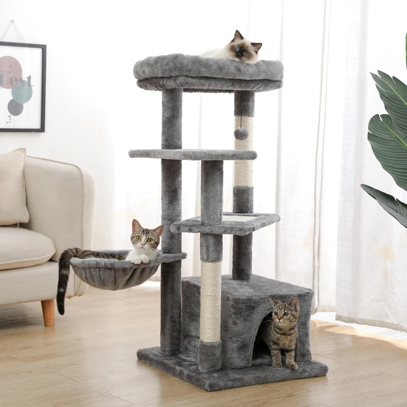 Cat Tree Condo with Scratch Post and Climbing Toys - Health and Tech Solutions 25