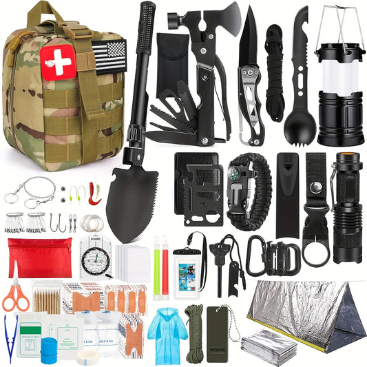 Ultimate Survival Kit First Aid Emergency Gear Multi Tool