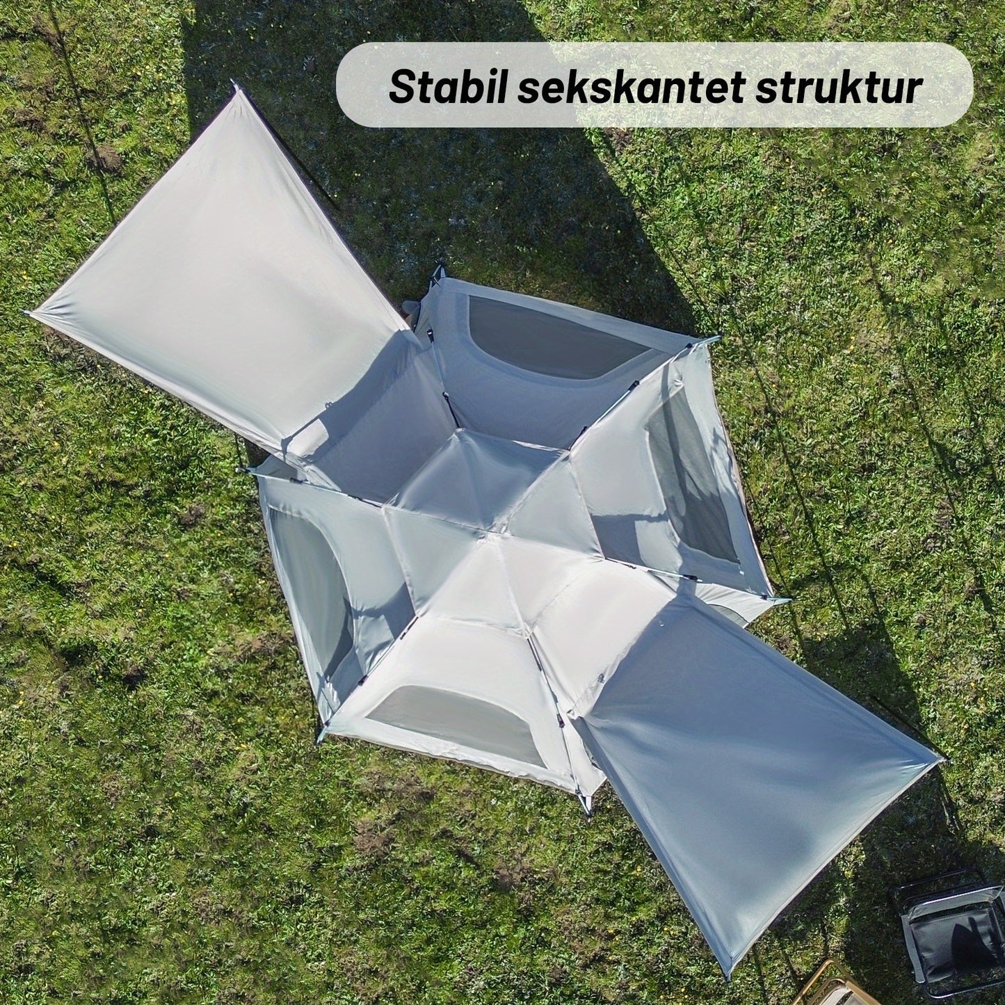 Pakicetus Hexagonal Family Camping Tent With Easy Setup