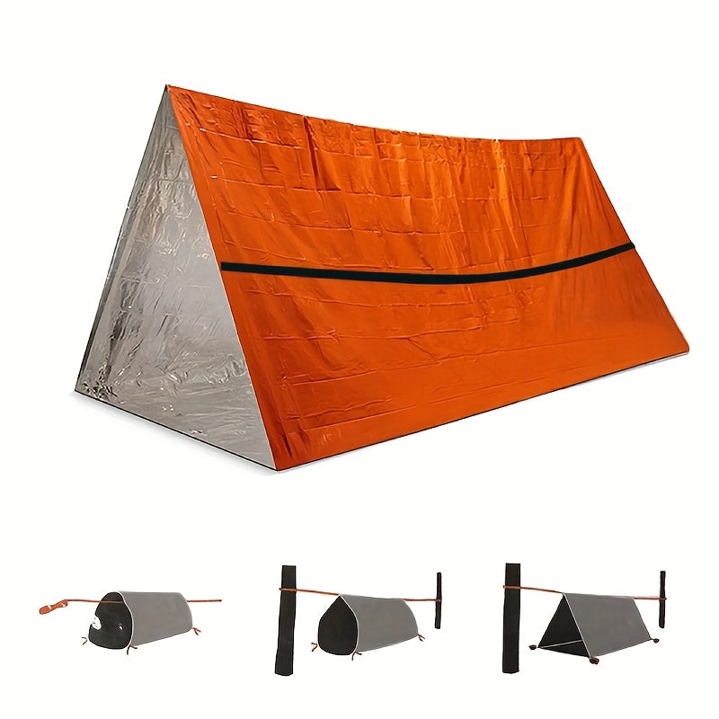 Two Person Emergency Survival Tent Shelter With Whistle