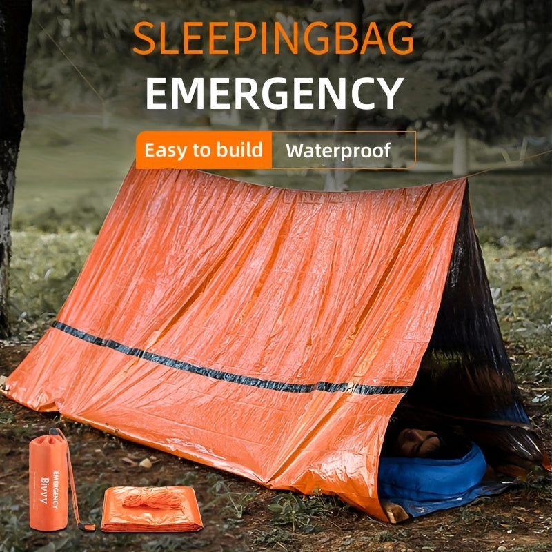 Two Person Emergency Survival Tent Shelter With Whistle