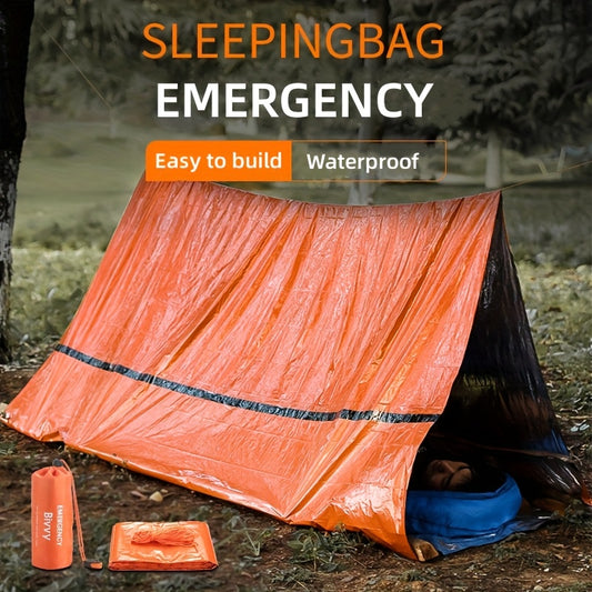 Two Person Emergency Survival Tent Shelter With Whistle